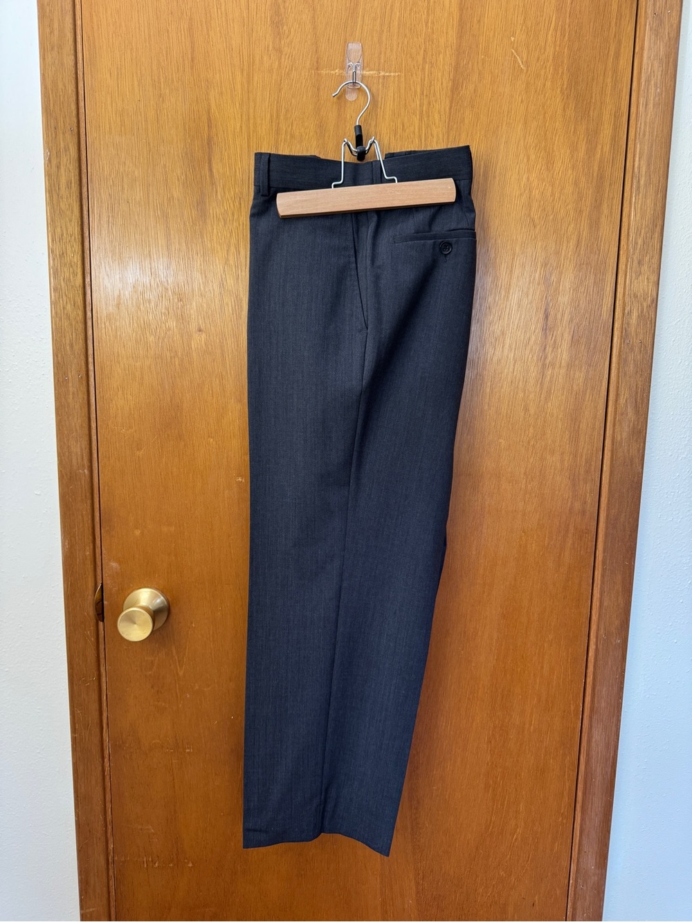 Hugo Boss Charcoal Grey Men's Dress Pant